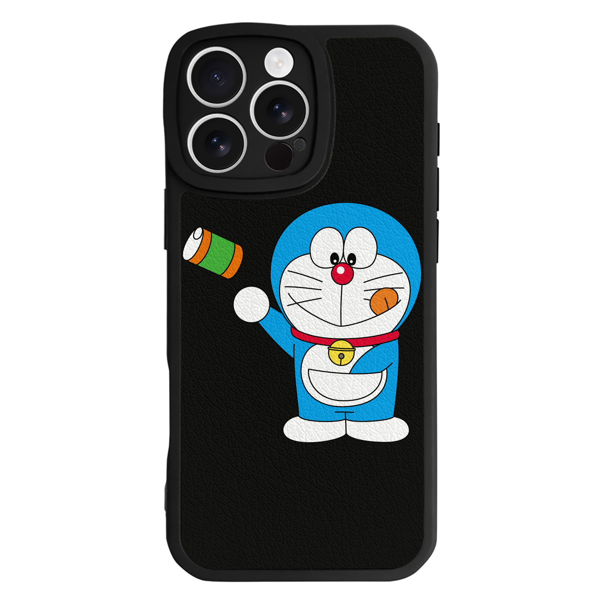 （画像用） ドラえもん Doraemon 【iPhone 16シリーズ対応】シリコンスマホケース（レザー調） 材質：シリコン